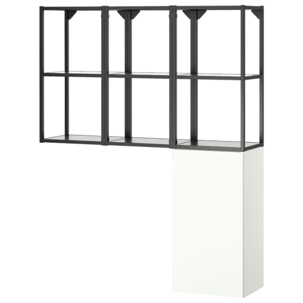 подвеснои шкаф для ваннои комнаты Ikea Enhet Сталь / Antracite photo 1