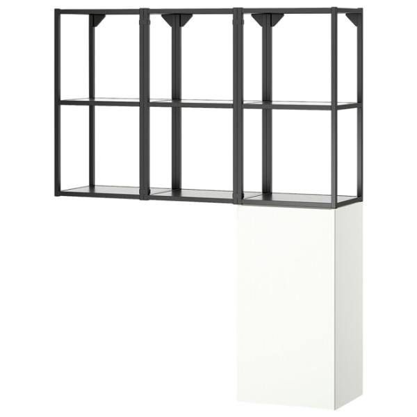 подвеснои шкаф для ваннои комнаты Ikea Enhet Сталь / Antracite photo 1