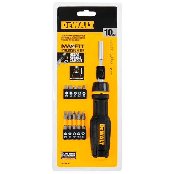 Set de șurubelnițe Dewalt DWHT68001-0 Cantitatea în set: 10 photo 5 Set de șurubelnițe Dewalt DWHT68001-0 Cantitatea în set: 10 photo 5