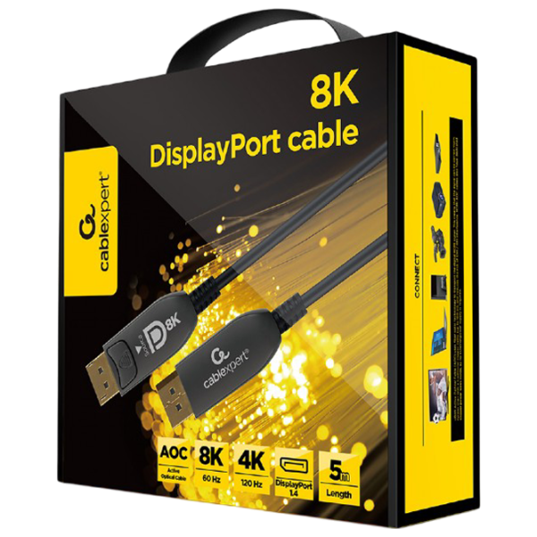 Кабель видео Cablexpert DisplayPort + DisplayPort 5 м / Черный photo 3