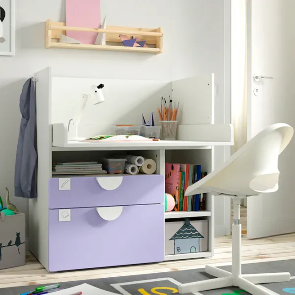 Masă de înfăşat Ikea Smastad 5744955 Unisex / 0+ / White photo 4