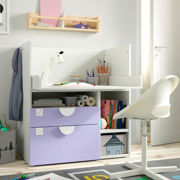 Masă de înfăşat Ikea Smastad 5744955 Unisex / 0+ / White photo 4
