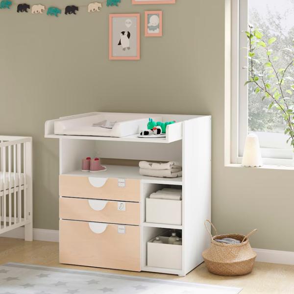 Masă de înfăşat Ikea Smastad 5744952 Unisex / 0+ / White photo 2