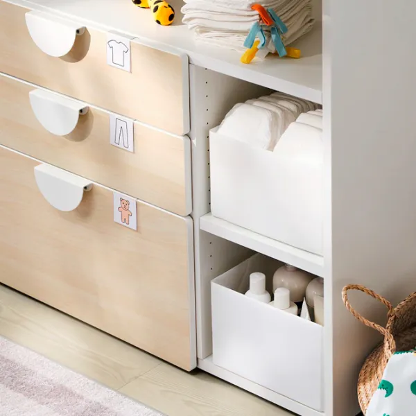 Masă de înfăşat Ikea Smastad 5744952 Unisex / 0+ / White photo 3