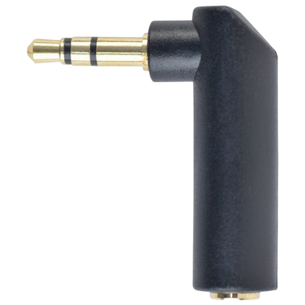 Adaptor Cablexpert A-3.5M-3.5FL  / Black photo 1