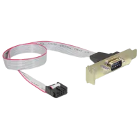 Кабель видео Cablexpert 9 pin + VGA 0.4 м / Черный