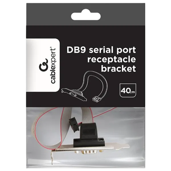 Cablu video Cablexpert 9 pin + VGA 0.4 m / Black photo 2