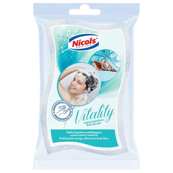Губка для ванны Nicols Vitality  Губка / Белый photo 1