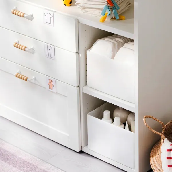 Masă de înfăşat Ikea Smastad 5744957 Unisex / 0+ / White photo 3
