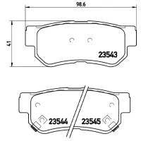 Plăcuțe de frână Brembo P 30 014 Spate / Disk photo 2