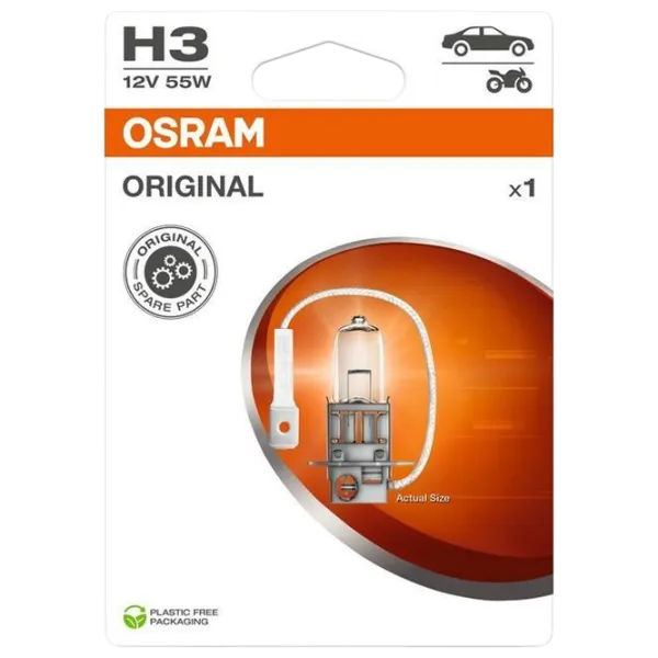 Автомобильная лампа Osram OS-64151-1BL Галоген / H3 / PK22s / 55 Вт /  photo 1