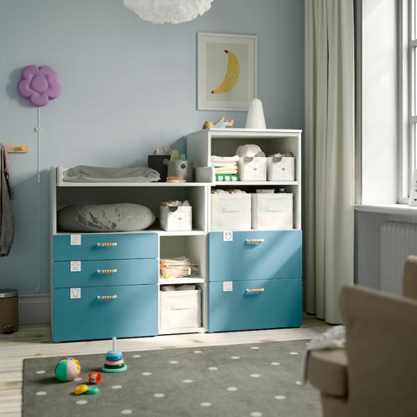 Пеленальный столик Ikea Smastad/Platsa 5744945 Унисекс / 0+ / Белый photo 3