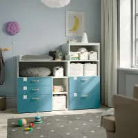 Masă de înfăşat Ikea Smastad/Platsa 5744945 Unisex / 0+ / White photo 3