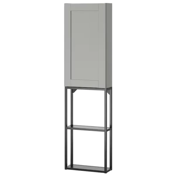 подвеснои шкаф для ваннои комнаты Ikea Enhet Сталь / Antracite photo 1