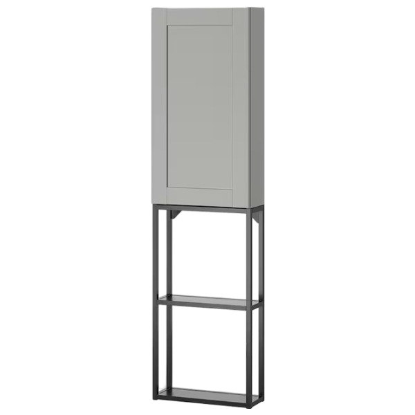 подвеснои шкаф для ваннои комнаты Ikea Enhet Сталь / Antracite photo 1