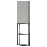 Dulap suspendat pentru baie Ikea Enhet Oțel / Antracite