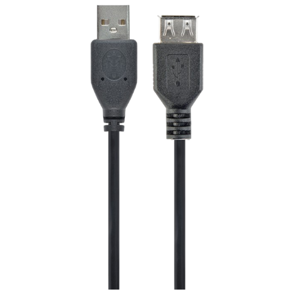 Кабель данных Cablexpert USB Type-A + USB Type-A 0.75 м / Черный photo 1