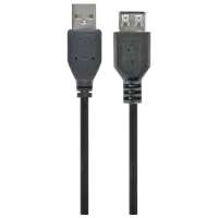Cablu de date Cablexpert USB Type-A + USB Type-A 0.75 m / Black