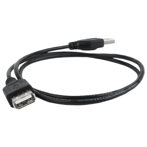 Кабель данных Cablexpert USB Type-A + USB Type-A 0.75 м / Черный photo 3