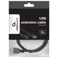 Кабель данных Cablexpert USB Type-A + USB Type-A 0.75 м / Черный photo 4