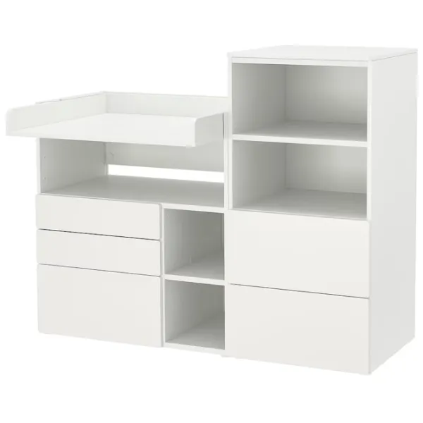 Masă de înfăşat Ikea Smastad/Platsa 5744950 Unisex / 0+ / White photo 1