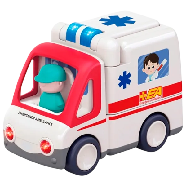 Mașină Hola Toys Ambulance E9997  / / Red White photo 1 Mașină Hola Toys Ambulance E9997  / / Red White photo 1