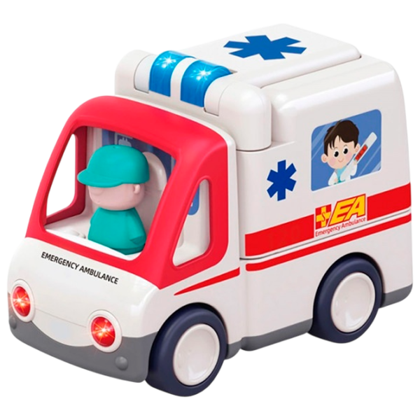 Mașină Hola Toys Ambulance E9997  / / Red White photo 1 Mașină Hola Toys Ambulance E9997  / / Red White photo 1