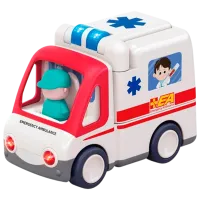 Mașină Hola Toys Ambulance E9997  / / Red White