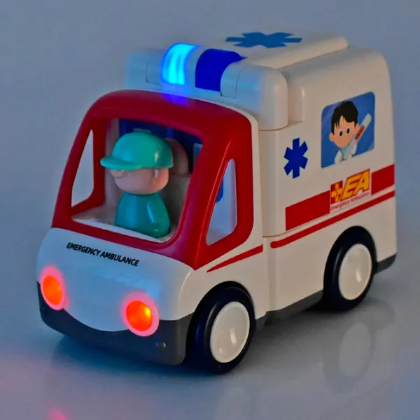 Mașină Hola Toys Ambulance E9997  / / Red White photo 7 Mașină Hola Toys Ambulance E9997  / / Red White photo 7