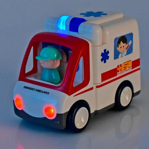 Mașină Hola Toys Ambulance E9997  / / Red White photo 7 Mașină Hola Toys Ambulance E9997  / / Red White photo 7