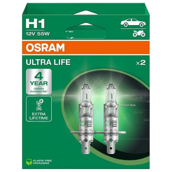 Автомобильная лампа Osram OS-64150ULT-2HB Галоген / H1 / P14.5s / 55 Вт /  photo 1