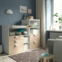 Masă de înfăşat Ikea Smastad/Platsa 5744947 Unisex / 0+ / White photo 2
