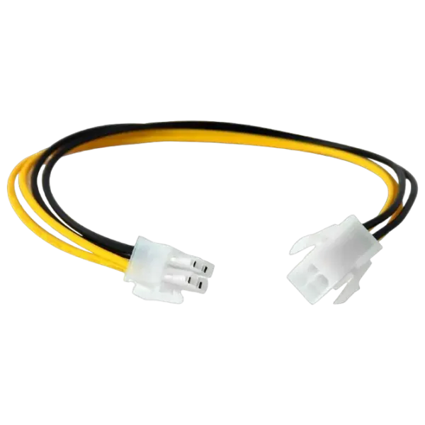 Cablu de alimentare Cablexpert 4-pin + 4-pin 0.3 m / Black photo 1