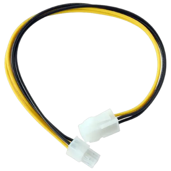 Cablu de alimentare Cablexpert 4-pin + 4-pin 0.3 m / Black photo 3