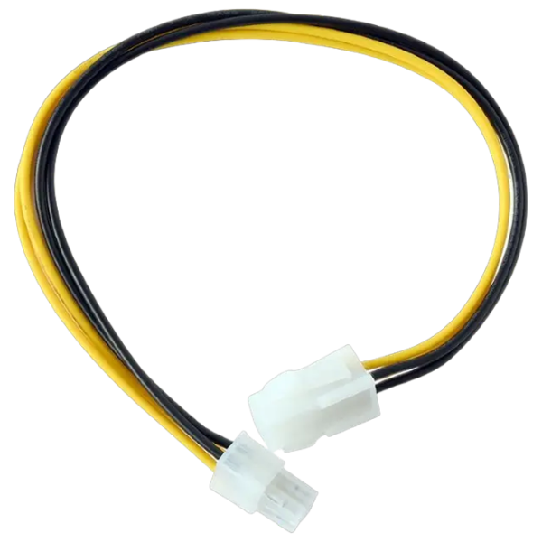 Cablu de alimentare Cablexpert 4-pin + 4-pin 0.3 m / Black photo 3