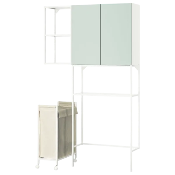 подвеснои шкаф для ваннои комнаты Ikea Enhet Сталь / Light Green photo 1