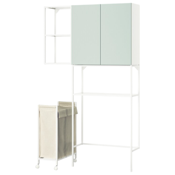подвеснои шкаф для ваннои комнаты Ikea Enhet Сталь / Light Green photo 1