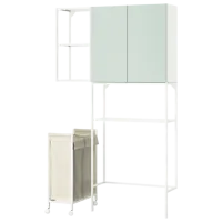 подвеснои шкаф для ваннои комнаты Ikea Enhet Сталь / Light Green