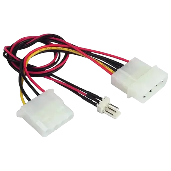 Cablu de alimentare Cablexpert Molex + Molex 0.15 m / Black photo 1