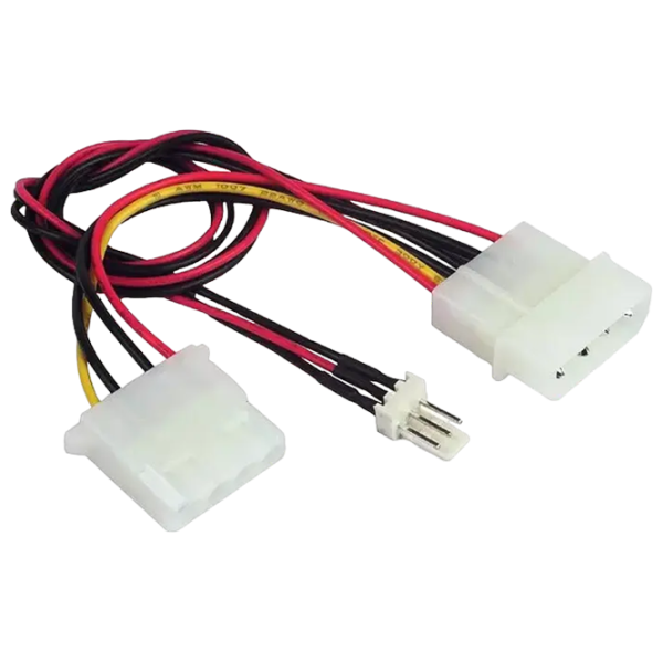 Cablu de alimentare Cablexpert Molex + Molex 0.15 m / Black photo 1