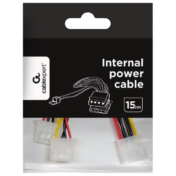 Cablu de alimentare Cablexpert Molex + Molex 0.15 m / Black photo 2