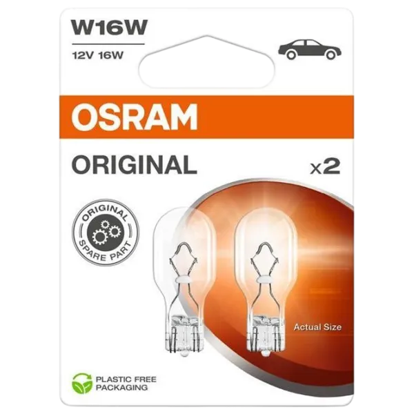 Автомобильная лампа Osram OS-921-2BL Накал / W16W / SV8.5-8 / 16 Вт /  photo 1 Автомобильная лампа Osram OS-921-2BL Накал / W16W / SV8.5-8 / 16 Вт /  photo 1