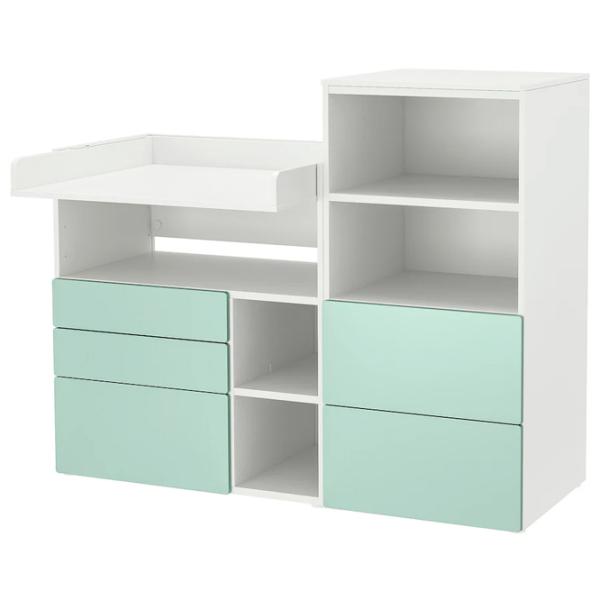 Masă de înfăşat Ikea Smastad/Platsa 5744948 Unisex / 0+ / White photo 1