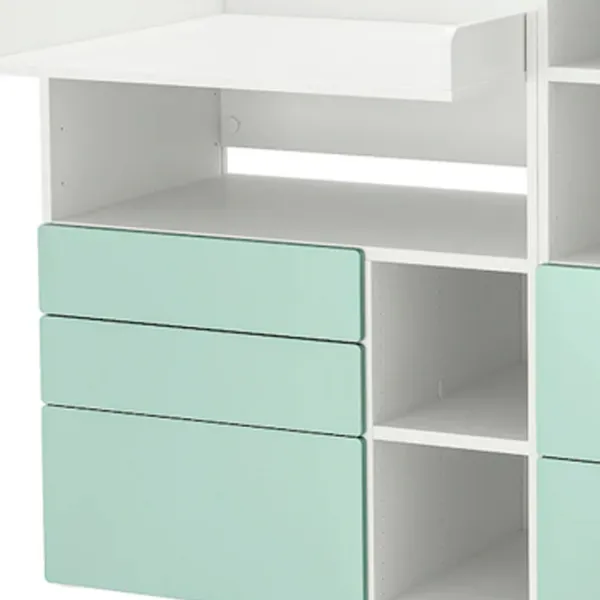 Masă de înfăşat Ikea Smastad/Platsa 5744948 Unisex / 0+ / White photo 3