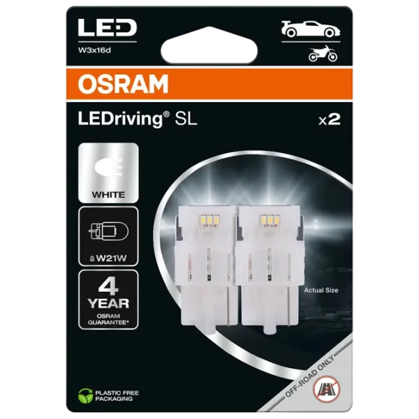 Автомобильная лампа Osram S-7505DWP-2BL светодиодная / W21W / W3x16d / 2 Вт /  photo 1