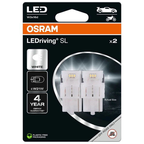 Автомобильная лампа Osram S-7505DWP-2BL светодиодная / W21W / W3x16d / 2 Вт /  photo 1