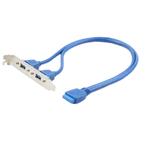 Cablu de date Cablexpert 20 pin + USB Type-A 0.45 m / Blue