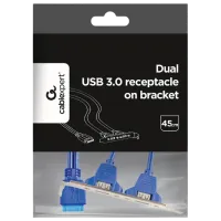 Кабель данных Cablexpert 20 pin + USB Type-A 0.45 м / Синий photo 4
