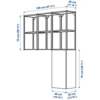 Dulap suspendat pentru baie Ikea Enhet Oțel / Oak photo 5