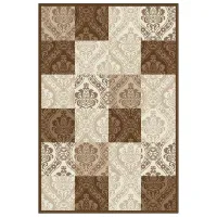 Covor Covoare Ungheni Delta Brown Beige / Polipropilenă